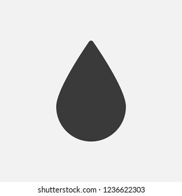 Water drop icon vector. Drop symbol. Linear style sign for mobile concept and web design. Water drop symbol illustration. Pixel vector graphics - Vector.
