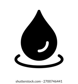 Ilustración de diseño de símbolo de Vector de icono de gota de agua