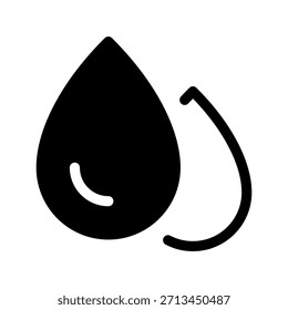 Ilustración de diseño de símbolo de Vector de icono de gota de agua