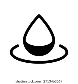 Ilustración de diseño de símbolo de Vector de icono de gota de agua