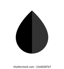 Water drop icon vector in trendy