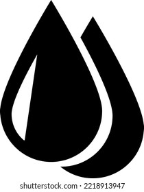 water drop icon vector for web, computer and mobile app on white background..eps