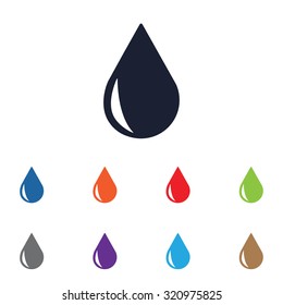 Water drop icon for web and mobile