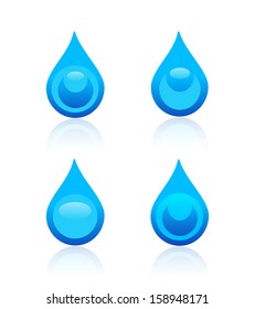 Water drop icons