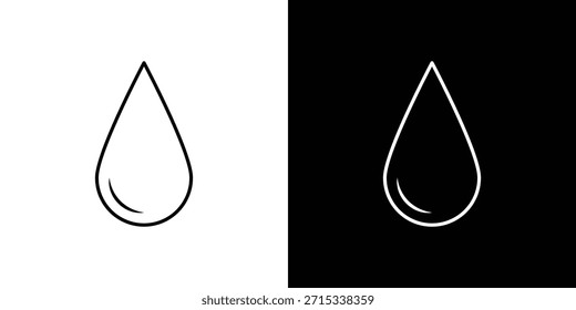 Plantilla de Vector de los iconos de la gota de agua, EPS 10 para el diseño