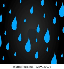Water drop illustration for background design vector