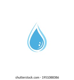 Water drop illustration Logo template vector design