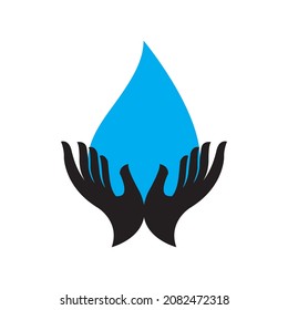 Water drop illustration Logo template vector design