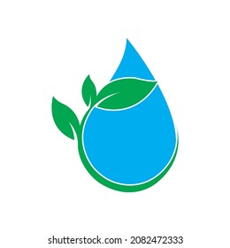 Water drop illustration Logo template vector design