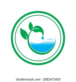 Water drop illustration Logo template vector design