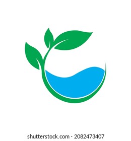 Water drop illustration Logo template vector design