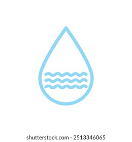 Water drop illustration Logo template vector design