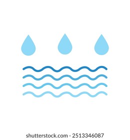 Water drop illustration Logo template vector design