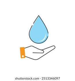 ilustração gota d'água Modelo de vetor design