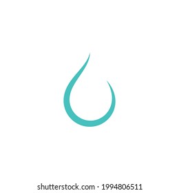 Water drop illustration logo vector design