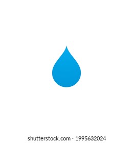 Water drop illustration logo vector design