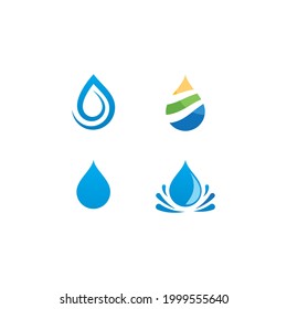 Diseño vectorial de la ilustración de la caída del agua