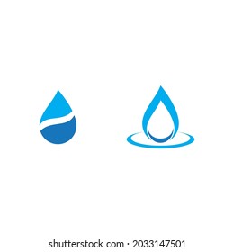 Diseño vectorial de la ilustración de la caída del agua