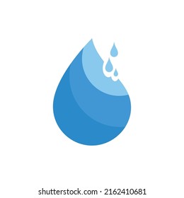 Water drop illustration logo vector design