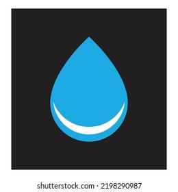 Water drop illustration logo vector design