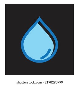 Logo für Wassertropfen, Vektordesign