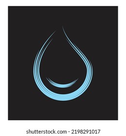 Diseño vectorial de la ilustración de la caída del agua