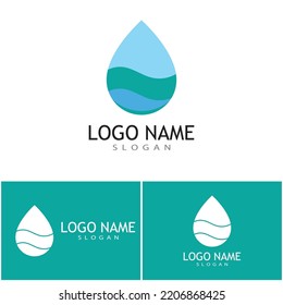 Logo für Wassertropfen, Vektordesign