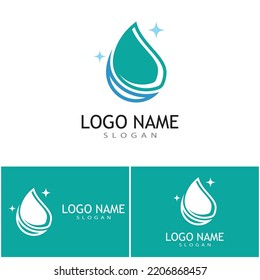 Diseño vectorial de la ilustración de la caída del agua