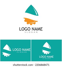Water drop illustration logo vector design
