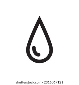 Diseño vectorial de la ilustración de la caída del agua