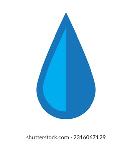 Diseño vectorial de la ilustración de la caída del agua