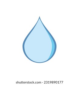 Water drop illustration logo vector design