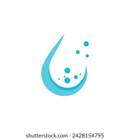 Water drop illustration logo vector design