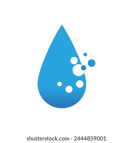 Diseño de Vector de logotipo de ilustración de gota de agua