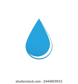 Water drop illustration logo vector design