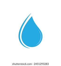 Wassertropfen Illustration Logo Vektorgrafik Design