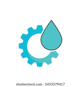 Diseño de Vector de logotipo de ilustración de gota de agua