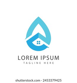 Diseño de Vector de logotipo de ilustración de gota de agua