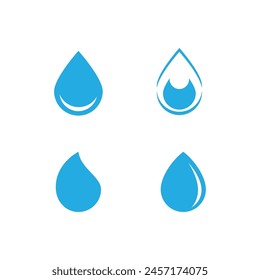 Diseño de Vector de logotipo de ilustración de gota de agua