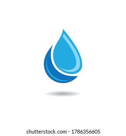Water drop illustration template vector design