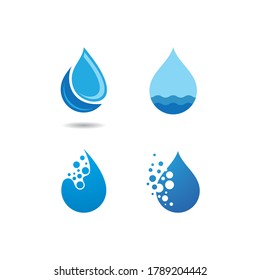 Water drop illustration template vector design