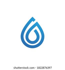 Water Drop Symbol Logo Design Template Stock Vector (Royalty Free ...