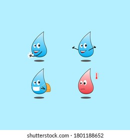 ilustración de caída de agua, archivo vectorial