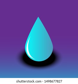 water drop illustration vector graphic design 