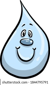 Water drop, illustration, vector on white background