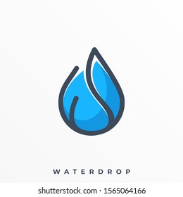 Water Drop Illustration Vector Template, Suitable for Creative Industry, Multimedia, entertainment, Educations, Shop, and any related business