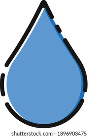 Water drop image vector for clipart and design