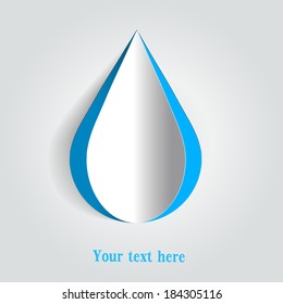 gota de agua aislada