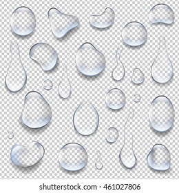 Water Drop Isolated, With Gradient Mesh, Vector Illustration