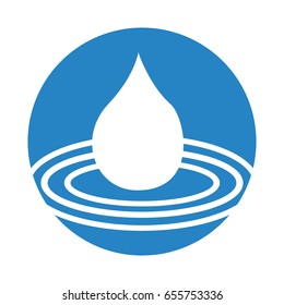 water drop isolated icon